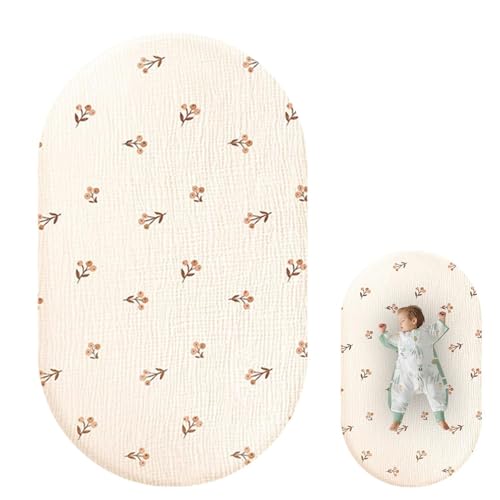 Sábanas de Gasa para Bebé | Sábanas de Gasa y Cómodo para Niños Neutrales | Gasa de Gasa Neutral y Cómodo de 32,3 x 16,9 x 3,9 Pulgadas para Colchón