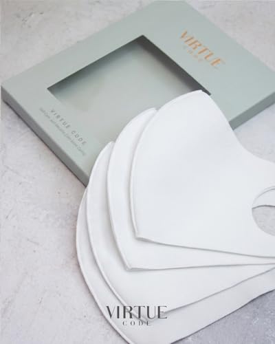 Image of Virtue Code Second Skin Cloth Face Mask Pack. 4 Buttery Soft Masks Washable Fabric