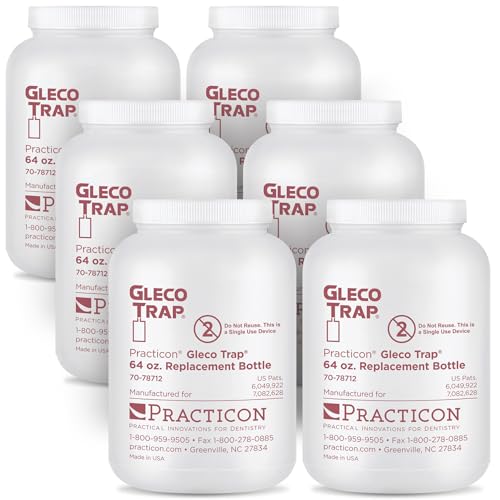 Practicon 7078712 Gleco Trap Replacement Bottle 64 oz. Pack of 6