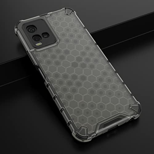 Image of Glasgow Back Case Cover Compatible with Vivo Y21e / Y21 / Y33s / Y21t / Y33t (Stylish Design) - Black
