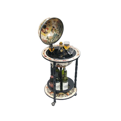 Bianco Italian Style Floor Globe Bar