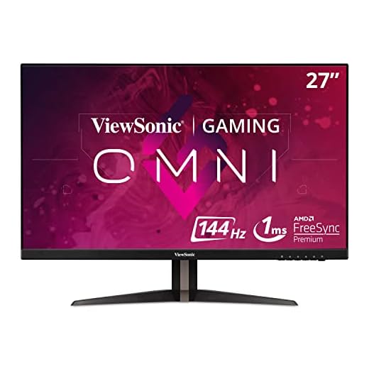 ViewSonic OMNI VX2768-2KP-MHD 27 Inch 1440p 1ms 144Hz IPS Gaming Monitor with FreeSync Premium, Eye Care, HDMI and DisplayPort
