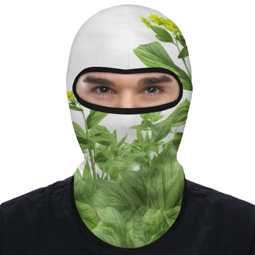 Máscara facial para la cara y cabeza de hojas de hierba para hombres y mujeres, protección solar, transpirable, cubre todo el cuerpo para senderismo, ciclismo, correr, conducir miniatura 1