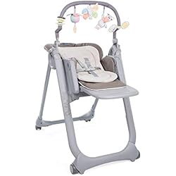 Trona Chicco Polly 5 Chicco Polly Magic Relax Trona Evolutiva para Bebés y Hamaca Apta de 0 Meses a 3 Años Barra de Juegos y Cojín Reductor - Gris