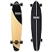SANVIEW 42inch Complete Bamboo Longboard Skateboards Cruiser Black 42inch