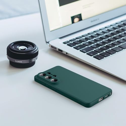 Image of DIZORO Microfiber Candy Case Compatible with Samsung S26 Ultra 5g Smooth Touch Cushion Liquid Soft Silicone Gel Rubber Phone Cases Non-Slip Full Body Protective Shockproof Back Cover (TPU Forest)