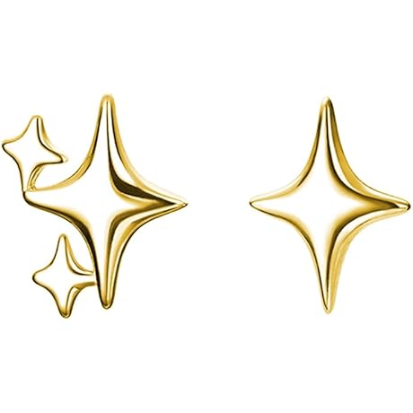 Asymmetrical Rosalina Star Earrings
