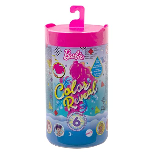 Barbie Chelsea Color Reveal, muñeca sorpresa color monocromático con accesorios de moda sorpresa...