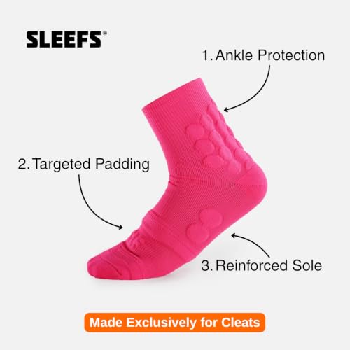 Image of SLEEFS Padded Football Socks for Anti-Blister and Cleat-Ready Fit