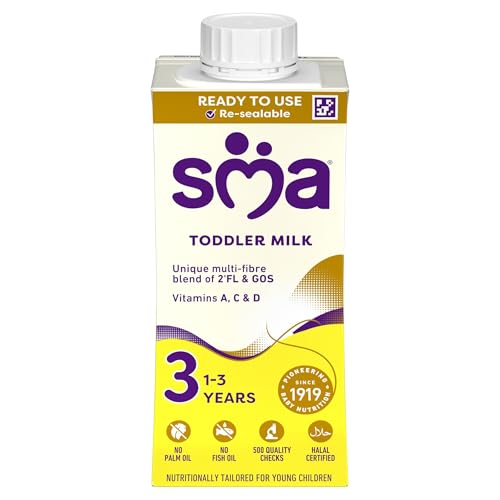 SMA 3 Toddler Baby Milk Ready Drink Liquid Formula 1-3 Years 200ml (Pack of 12)