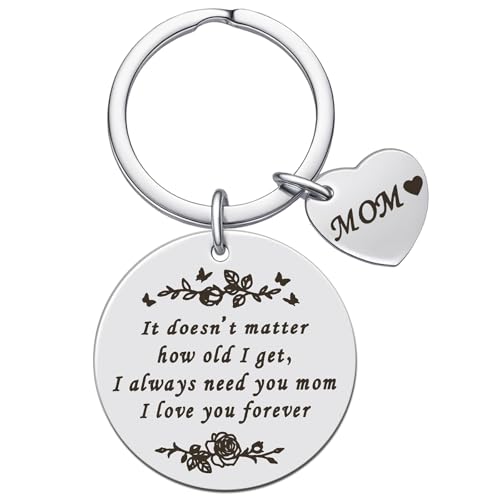 Nanafast Stainless Steel Mom Keychain Mothers Day Gifts from Daughter