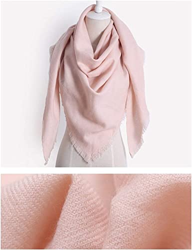 Tograt Scarf Shawl Scarves Wraps Scarf Winter Warm Triangle Scarf Pashmina Shawl Plaid Scarves Blanket Shawls Scarf (Color : Navy Blue, Size : 130x130x190cm)4