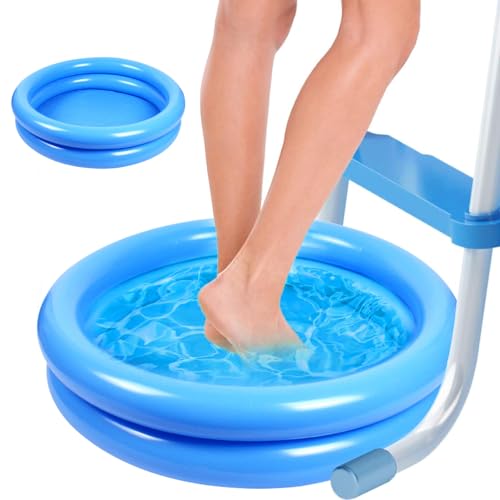 Baño Inflable para Pies 23.6x23.6x4.7 in Azul miniatura 2