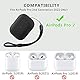 Teyomi TPU Hülle für AirPods Pro 2. Generation, Schutzhülle für Apple Airpods Pro 2 mit Handschlaufe, Leder-Touch-Design Airpods Pro 2 Case (Schwarz)