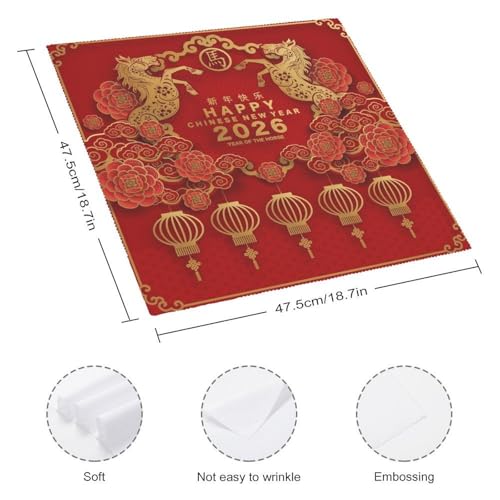 Servilletas de Tela Cuadradas 18x18 Pulgadas Pack de 6 miniatura 2