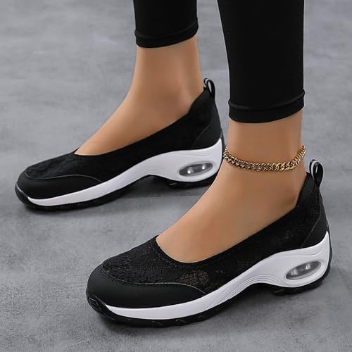 Women's Breathable Running Shoes Slip on Fashion Sneakers for Women Mesh Walking Casual Shoes Orthopedic Outdoor Jogging Workout Athletic Gym Training Lightweight Comfort Sneakers2