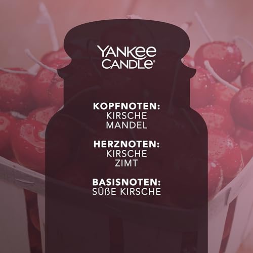 Yankee Candle Duftkerze im Glas (groß) | Black Cherry | Kerze mit langer Brenndauer bis zu 150 Stunden | Perfekte Geschenke für Frauen – Bild 3