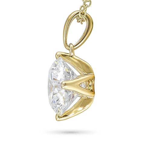 IGI Certified 1/4 to 4 Carat Round Brilliant Cut Lab Grown Diamond Solitaire Pendant Necklace for Women I 14k Gold Necklace (G-H, VS1-VS2, cttw) Adjustable 16 to 18 Inch Chain4