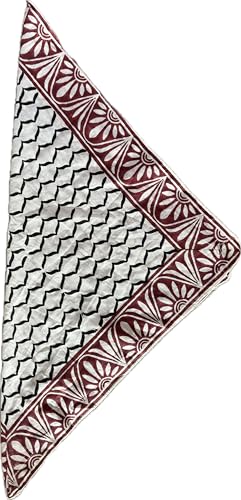 100% Organic Cotton Handmade Bandana, Moselle, Bandana Scarf, Paisley Design Scarf, Vibrant Color, High-Quality - Floral Design Bandana For Women, Best Gift For Men, Women Etc4