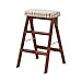 3-stopniowy taboret drabinowy dla dzieci / dorosłych drewniany składany brązowy podnóżek stołek wielofunkcyjny kuchnia biuro schody krzesła natychmiastowa wysokość 63 cm