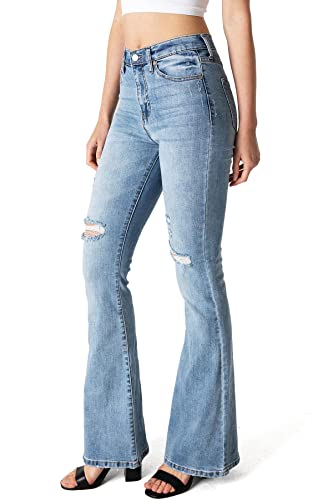 Women's Juniors High Waisted Flared Bell Bottoms2