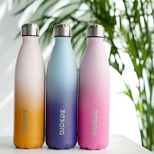 Image of BJPKPK 25 oz Insulated Water Bottle, Stainless Steel Flask, Leak Proof