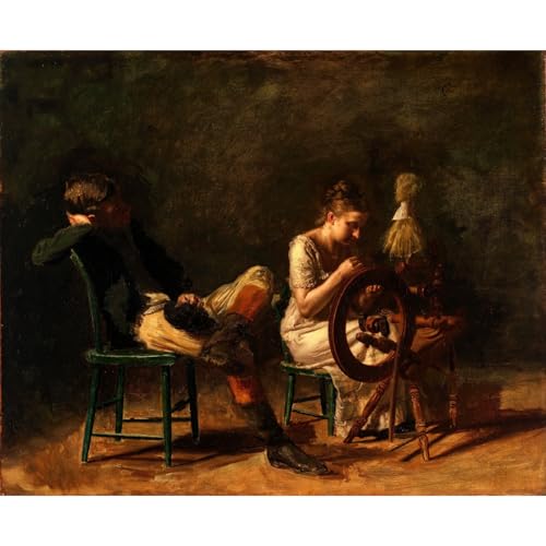 Thomas Eakins La cour impression giclée décoration murale toile 76x101 cm