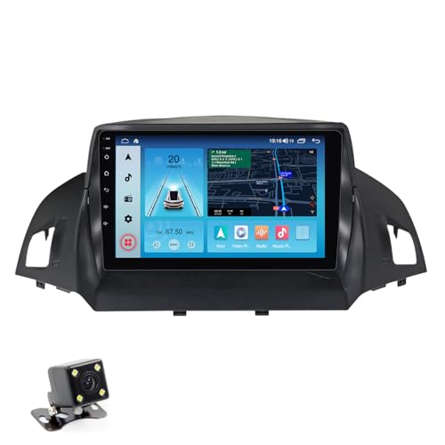 FELLOSTAR Android Touchscreen for Ford Escape 2012-2019 Radio Upgrade Stereo Replacement with Carplay Android Auto 8-Core 9 Inch QLED Screen
