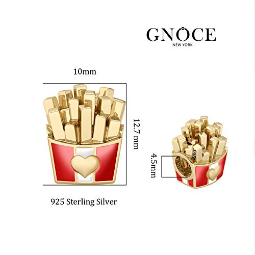 Image of GNOCE Food Themed Charm Beads Fit Charm Bracelet Necklace for Women