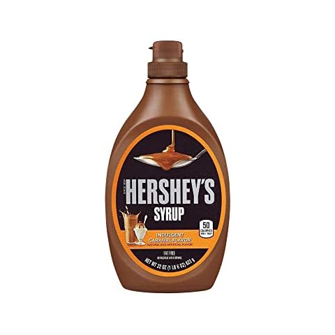 Hershey's Caramel Syrup - Thick & Delicious Caramel Sauce - Kids' Favourite Brown Sauce Toppings for Desserts - Vegetarian-Friendly Sweets, 623 g Cover