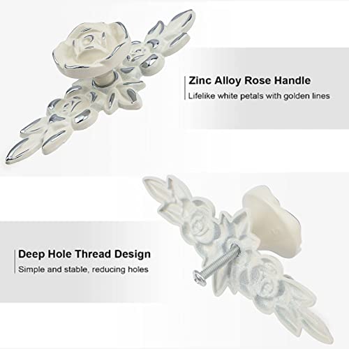 MOROBOR Euro Rose Cabinet Knobs with Backplate - Image 3
