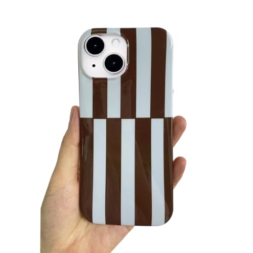 Coque iPhone 17 Pro Max fine et brillante à rayures vintage esthétique