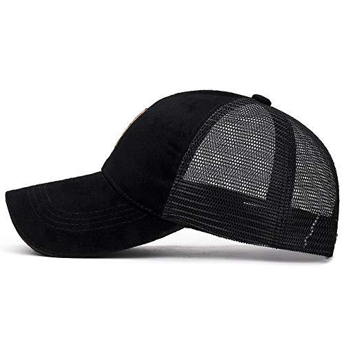 Preisvergleich Produktbild FKDSA Hut Mesh Baseball Cap Schwarz Clean Up Verstellbarer Hut