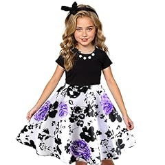 Black Top/Black Purple Flower