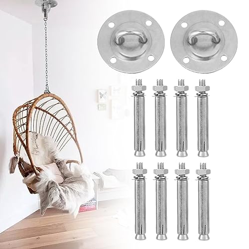 Opiniones de Hamacas, columpios y accesorios , listamos los 10 mejores. 47 2 Soporte para Hamaca de Yoga, Gancho para Hamaca Techo de Acero Inoxidable 304, 600 kg de Capacidad de Carga, Accesorios de Gancho de Techo para Yoga, Columpio, Hamaca