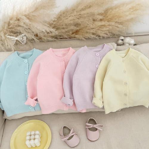 2025 Newborn Baby Sweater Infant Knitted Clothes Toddler Western Style Coat Girl Bottoming Shirt Button Down Undershirts3