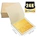 Produktbild KINNO Echte Blattgold Essbar 24 Karat Goldfolie 5 * 5cm zum Basteln Lebensmittel Kuchen Backen Torten Dekorfolie Kunsthandwerk 30 Blatt