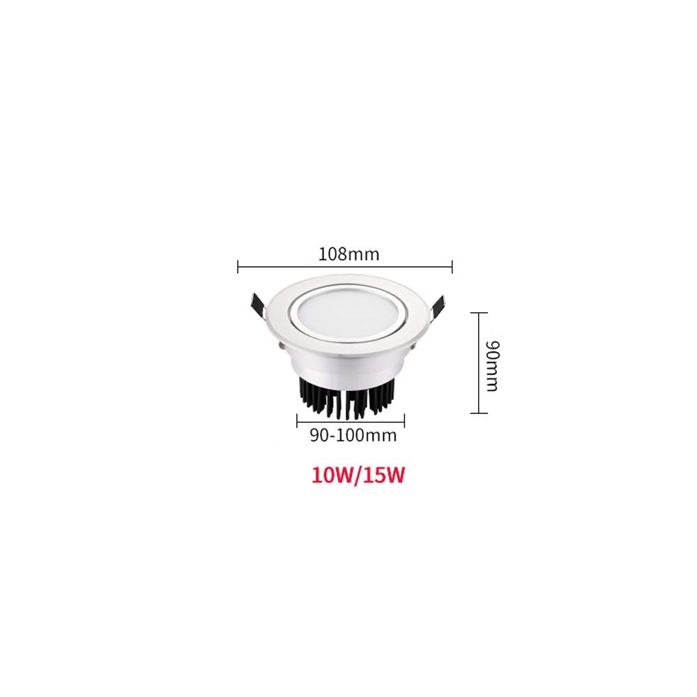 Reflektor sufitowy LED Nobe regulowany 1,5 W, trwały, super jasny, obrotowy, do użytku komercyjnego, energooszczędny. Lampa sufitowa / 10 W - neutralne/neutralne światło 10 W
