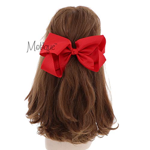 Pinza lazo extra grande para cabello, 8 pulgadas, rojo miniatura 3