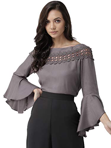 Image of Style Quotient Women Solid Viscose Rayon Smart Casual top