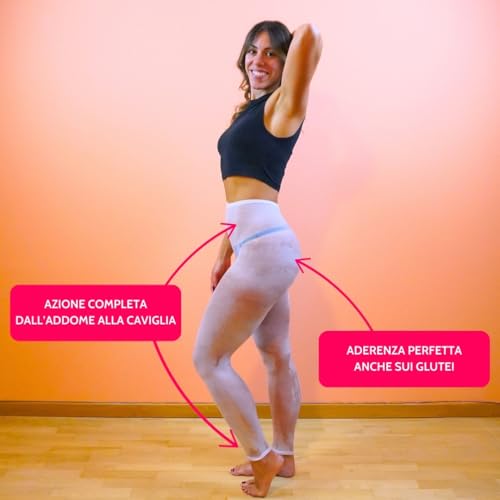 PANTASLIM Compress - Kit de 4 tratamientos – Medias drenantes anticelulíticas – Fórmula Shape Perfection Capsaicina + Sal Rosa del Himalaya con pantalones de cartene y tanga desechable – 99% original - imagen 4