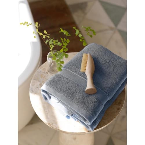 Image of 100% Cotton Handloom Hand Towel | Pack of 2 | Dark Grey | High GSM | Soft & Highly Absorbent | Quick Dry Woven Cotton | Skin Friendly | Bathroom, Kitchen, Gym & Travel