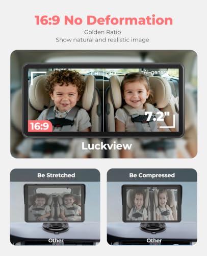 Image of LUCKVIEW BM5PRO Dual Baby Car Camera, 7.2 inch 1080P Monitor