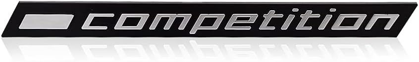 2pcs 13CM Glossy Black Competition Bar Underlined Emblem for BMW Thunder Edition M1 M2 M3 M4 M5 M6 M7 M8 X3M X4M X5M X6M Car Trunk Sticker Rear