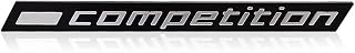 2pcs 13CM Glossy Black Competition Bar Underlined Emblem for BMW Thunder Edition M1 M2 M3 M4 M5 M6 M7 M8 X3M X4M X5M X6M Car Trunk Sticker Rear