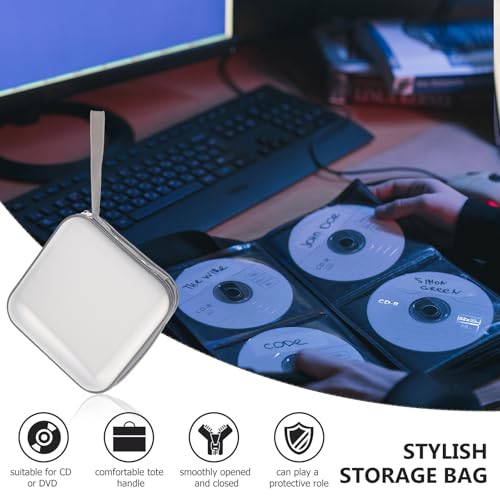 Estuche para CD con capacidad para 40 DVD y discos con cierre resistente 6