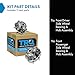 TRQ 2 Piece Front Wheel Bearing & Hub Assembly Set Compatible with 2010-2023 Lexus GX460 2003-2009 GX470 2003-2023 Toyota 4Runner 2007-2014 FJ Cruiser 2005-2023 Tacoma