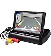 OBEST オンダッシュモニター 液晶モニター 2系統の映像入力 12V車用 バック切替可能 (4.3インチ車載折りたたみ)…