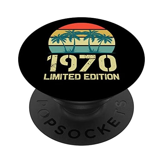 Born In 1970 Edición Limitada 1970 Cumpleaños Pop Sockets 1970 PopSockets PopGrip Intercambiable