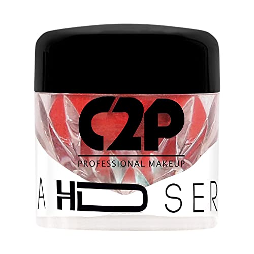 Image of C2P Pro Eyeshadow Pigment for Eye Makeup - 2g | Long-Lasting and Highly Pigmented Loose Precious Pigments with Metallic Effect | Cosmetics For Women and Girls,Cherry Trate 89, 2 grams